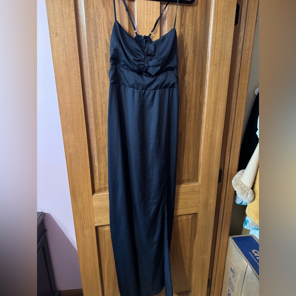 Lulu's Navy Blue Sweetheart Gown